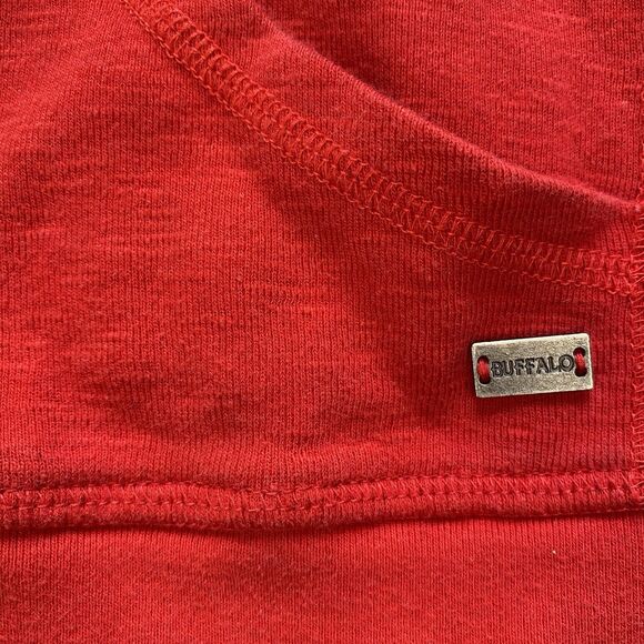 Buffalo by David Bitton Red Zip Up Hooded Sweater. Embroidered. Size Large. Y2K. - Picture 8 of 16